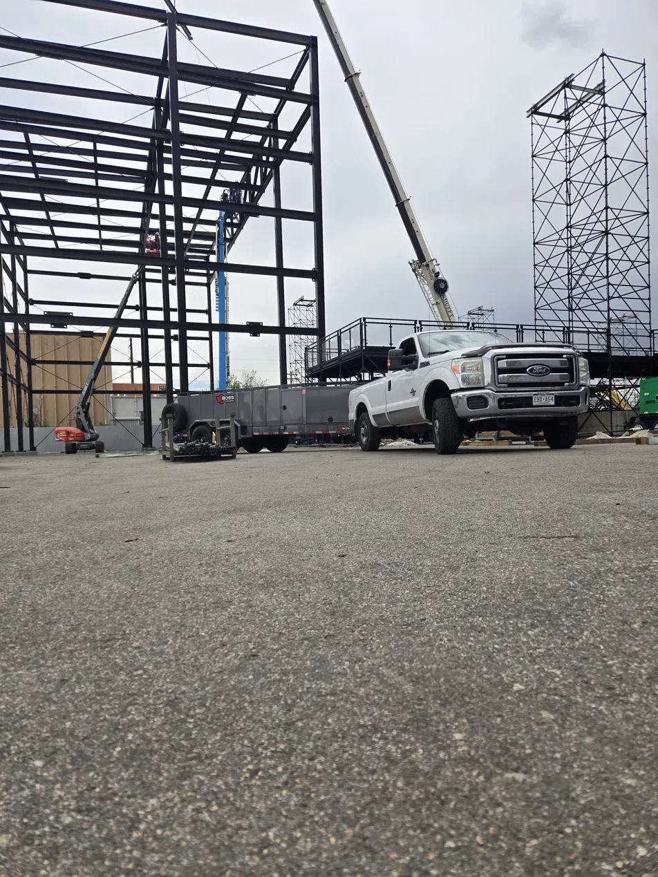 The Fuel Guys on site during construction of The JunkYard venue